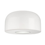 Bellhop Glass Ceiling Light - White