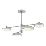 Iris Mobile Chandelier - Classic Silver / Salt White