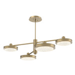 Iris Mobile Chandelier - Gilded Brass / Matching Panel