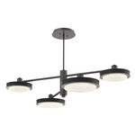 Iris Mobile Chandelier - Graphite / Licorice Leather