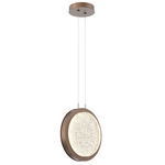 Iris Pendant - Burnished Bronze / Matching Panel