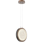 Iris Pendant - Burnished Bronze / Matte Black