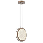 Iris Pendant - Burnished Bronze / Salt White