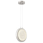 Iris Pendant - Beige Silver / Salt White