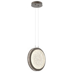 Iris Pendant - Flat Bronze / Ash Wood