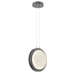 Iris Pendant - Graphite / Dark Oak Wood