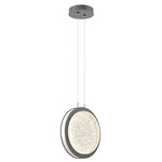 Iris Pendant - Graphite / Salt White