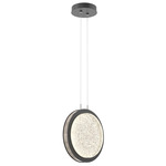 Iris Pendant - Matte Black / Ash Wood