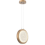 Iris Pendant - Novel Brass / Matching Panel