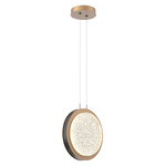 Iris Pendant - Novel Brass / Matte Black