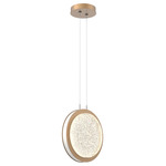Iris Pendant - Novel Brass / Salt White
