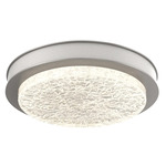 Iris Ceiling Flush / Wall Sconce - Beige Silver / Salt White