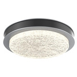Iris Ceiling Flush / Wall Sconce - Classic Silver / Matte Black