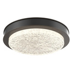 Iris Ceiling Flush / Wall Sconce - Flat Bronze / Matte Black