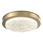 Iris Ceiling Flush / Wall Sconce - Gilded Brass / Matching Panel