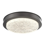 Iris Ceiling Flush / Wall Sconce - Graphite / Matching Panel