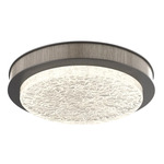 Iris Ceiling Flush / Wall Sconce - Graphite / Ash Wood
