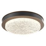 Iris Ceiling Flush / Wall Sconce - Novel Brass / Matte Black