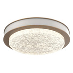 Iris Ceiling Flush / Wall Sconce - Novel Brass / Salt White