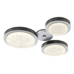 Iris Hub & Spoke Ceiling Light - Classic Silver / Matte Black