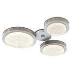 Iris Hub & Spoke Ceiling Light - Classic Silver / Ash Wood