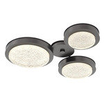 Iris Hub & Spoke Ceiling Light - Graphite / Matching Panel