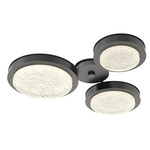 Iris Hub & Spoke Ceiling Light - Graphite / Matte Black