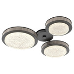 Iris Hub & Spoke Ceiling Light - Matte Black / Ash Wood