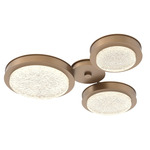 Iris Hub & Spoke Ceiling Light - Novel Brass / Matching Panel