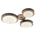 Iris Hub & Spoke Ceiling Light - Novel Brass / Matte Black