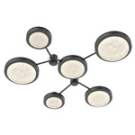 Iris Hub & Spoke Ceiling Light - Matte Black / Matching Panel
