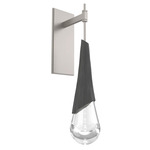 Hailstone Tempo Wall Sconce - Beige Silver / Charcoal