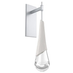 Hailstone Tempo Wall Sconce - Classic Silver / Chalk