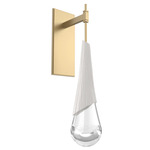 Hailstone Tempo Wall Sconce - Gilded Brass / Chalk