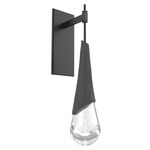 Hailstone Tempo Wall Sconce - Matte Black / Charcoal