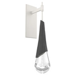 Hailstone Tempo Wall Sconce - Salt White / Charcoal