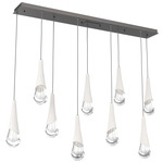 Hailstone Linear Multi Light Pendant - Graphite / Chalk