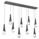 Hailstone Linear Multi Light Pendant - Graphite / Charcoal