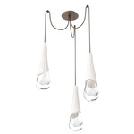 Hailstone Swag Chandelier - Burnished Bronze / Chalk
