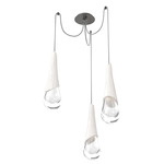 Hailstone Swag Chandelier - Graphite / Chalk