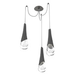 Hailstone Swag Chandelier - Graphite / Charcoal