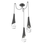Hailstone Swag Chandelier - Matte Black / Charcoal