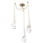 Hailstone Swag Chandelier - Novel Brass / Chalk