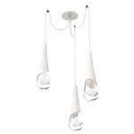 Hailstone Swag Chandelier - Salt White / Chalk