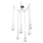 Hailstone Swag Chandelier - Graphite / Chalk