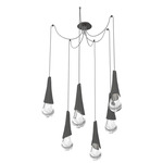 Hailstone Swag Chandelier - Graphite / Charcoal