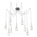 Hailstone Swag Chandelier - Graphite / Chalk