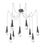 Hailstone Swag Chandelier - Graphite / Charcoal