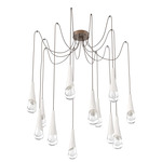Hailstone Swag Chandelier - Burnished Bronze / Chalk