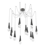Hailstone Swag Chandelier - Graphite / Charcoal